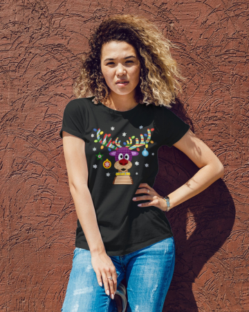 Tricouri dama - Tricou unisex 100% bumbac Colectia Christmas, sarbatori de Craciun