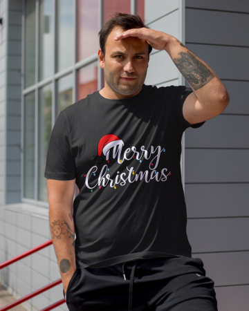 Tricouri barbati - Tricou unisex 100% bumbac Colectia Christmas, sarbatori de Craciun