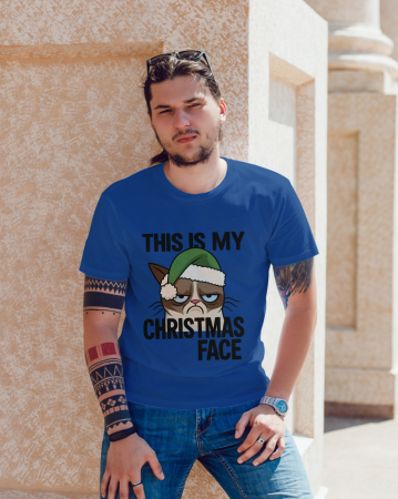 Tricouri barbati - Tricou unisex 100% bumbac Colectia Grinch Christmas, sarbatori de Craciun