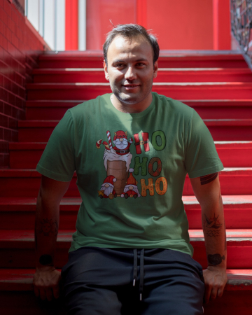 Tricouri barbati - Tricou unisex 100% bumbac Colectia Christmas, sarbatori de Craciun