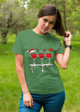 Tricouri dama - Tricou unisex 100% bumbac Colectia Christmas, sarbatori de Craciun