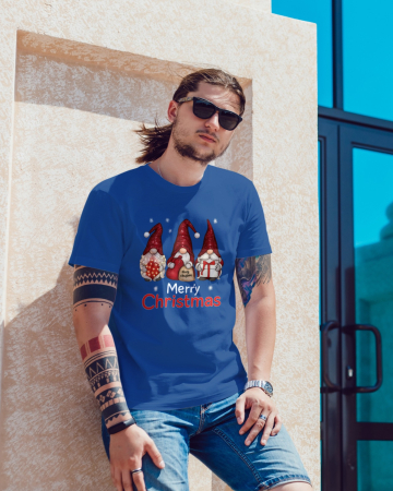 Tricouri barbati - Tricou unisex 100% bumbac Colectia Christmas, sarbatori de Craciun