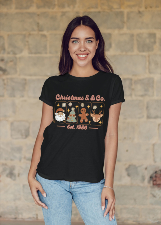 Tricouri dama - Tricou unisex 100% bumbac Colectia Christmas, sarbatori de Craciun