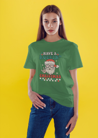 Tricouri dama - Tricou unisex 100% bumbac Colectia Christmas, sarbatori de Craciun