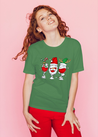 Tricouri dama - Tricou unisex 100% bumbac Colectia Christmas, sarbatori de Craciun
