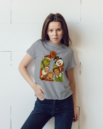 Tricouri dama - Tricou unisex 100% bumbac Colectia Christmas, sarbatori de Craciun