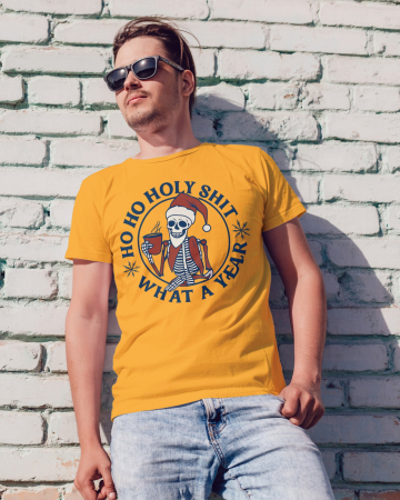 Tricouri barbati - Tricou unisex 100% bumbac Colectia Christmas, sarbatori de Craciun