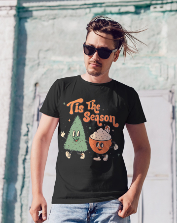 Tricouri barbati - Tricou unisex 100% bumbac Colectia Christmas, sarbatori de Craciun