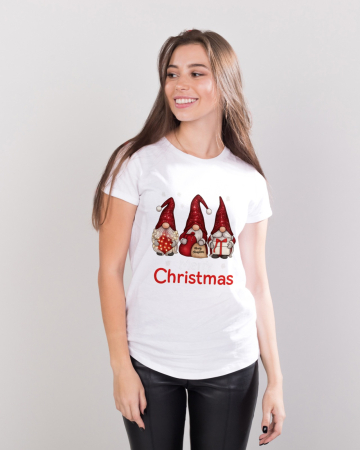 Tricouri dama - Tricou unisex 100% bumbac Colectia Christmas, sarbatori de Craciun