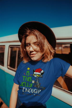 Tricouri dama - Tricou unisex 100% bumbac Colectia Christmas, sarbatori de Craciun