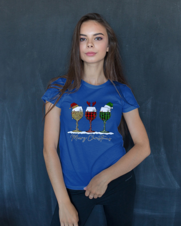 Tricouri dama - Tricou unisex 100% bumbac Colectia Christmas, sarbatori de Craciun