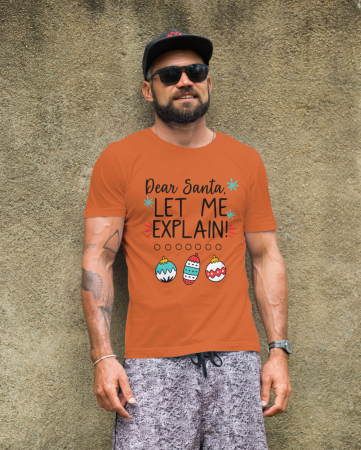 Tricouri barbati - Tricou unisex 100% bumbac Colectia Christmas, sarbatori de Craciun