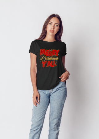 Tricouri dama - Tricou unisex 100% bumbac Colectia Christmas, sarbatori de Craciun