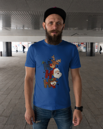 Tricouri barbati - Tricou unisex 100% bumbac Colectia Christmas, sarbatori de Craciun