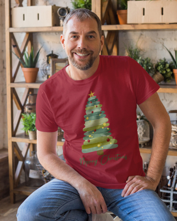 Tricouri barbati - Tricou unisex 100% bumbac Colectia Christmas, sarbatori de Craciun