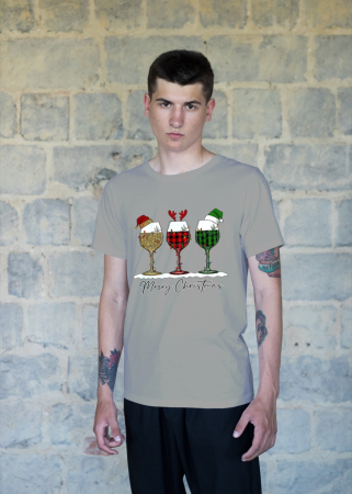 Tricouri barbati - Tricou unisex 100% bumbac Colectia Christmas, sarbatori de Craciun