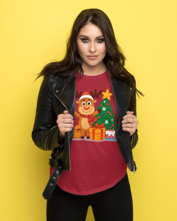 Tricouri dama - Tricou unisex 100% bumbac Colectia Christmas, sarbatori de Craciun