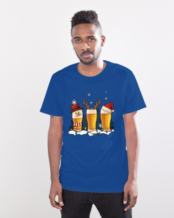 Tricouri barbati - Tricou unisex 100% bumbac Colectia Christmas, sarbatori de Craciun