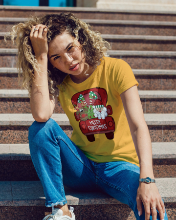 Tricouri dama - Tricou unisex 100% bumbac Colectia Christmas, sarbatori de Craciun