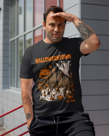 Colectia Halloween - Tricou unisex 100% bumbac colectia Spooky Halloween
