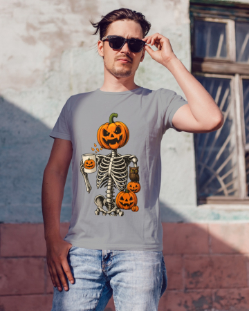 Pentru barbati - Tricou unisex 100% bumbac colectia Spooky Halloween