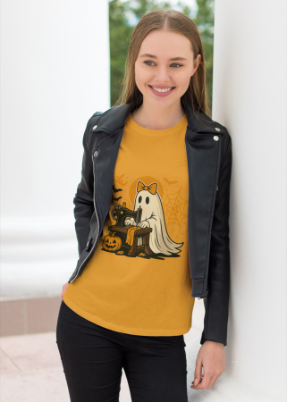 Pentru femei - Tricou unisex 100% bumbac colectia Spooky Halloween
