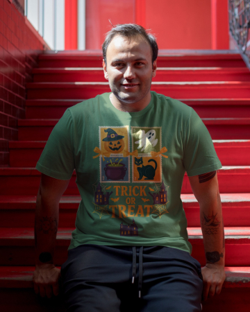 Pentru barbati - Tricou unisex 100% bumbac colectia Spooky Halloween