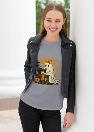 Pentru femei - Tricou unisex 100% bumbac colectia Spooky Halloween