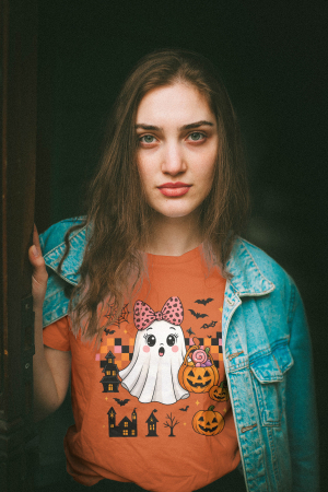 Pentru femei - Tricou unisex 100% bumbac colectia Spooky Halloween