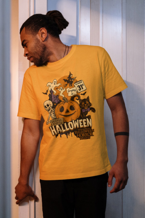 Colectia Halloween - Tricou unisex 100% bumbac colectia Spooky Halloween