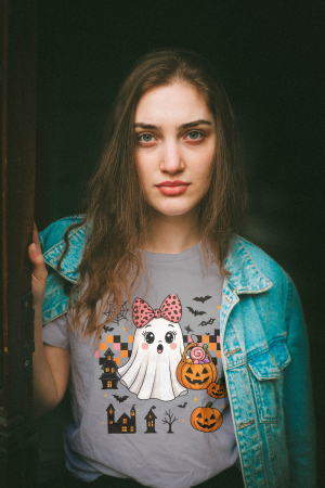 Pentru femei - Tricou unisex 100% bumbac colectia Spooky Halloween