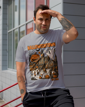 Colectia Halloween - Tricou unisex 100% bumbac colectia Spooky Halloween