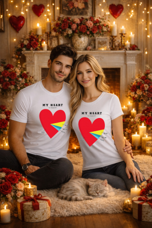 Tricouri unisex - Tricou unisex 100% Bumbac personalizat Colectia Valentine’s Day, Dragobete, cadou cupluri