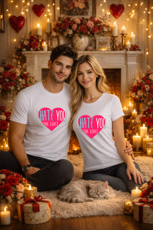 Tricouri unisex - Tricou unisex 100% Bumbac personalizat Colectia Valentine’s Day, Dragobete, cadou cupluri