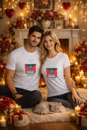 Tricouri unisex - Tricou unisex 100% Bumbac personalizat Colectia Valentine’s Day, Dragobete, cadou cupluri