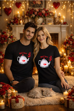 Tricouri unisex - Tricou unisex 100% Bumbac personalizat Colectia Valentine’s Day, Dragobete, cadou cupluri