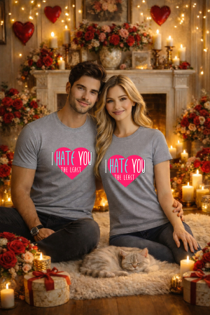 Tricouri unisex - Tricou unisex 100% Bumbac personalizat Colectia Valentine’s Day, Dragobete, cadou cupluri