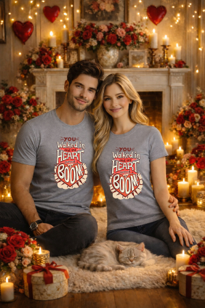 Tricouri unisex - Tricou unisex 100% Bumbac personalizat Colectia Valentine’s Day, Dragobete, cadou cupluri