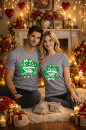 Tricouri unisex - Tricou unisex 100% Bumbac personalizat Colectia Valentine’s Day, Dragobete, cadou cupluri