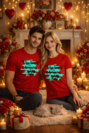 Valentine's Day - Tricou unisex 100% Bumbac personalizat Colectia Valentine’s Day, Dragobete, cadou cupluri
