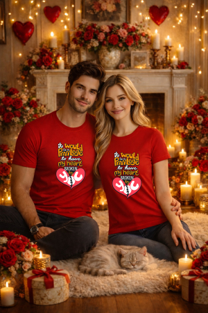 Tricouri unisex - Tricou unisex 100% Bumbac personalizat Colectia Valentine’s Day, Dragobete, cadou cupluri
