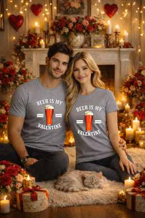 Valentine's Day - Tricou unisex 100% Bumbac personalizat Colectia Valentine’s Day, Dragobete, cadou cupluri