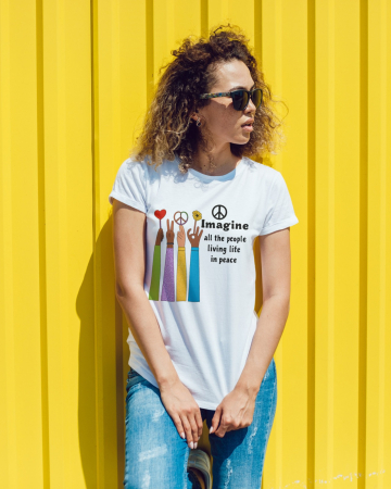 Colectia Flower Power - Tricou personalizat premium 100% bumbac