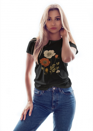 Colectia Flower Power - Tricou personalizat premium 100% bumbac