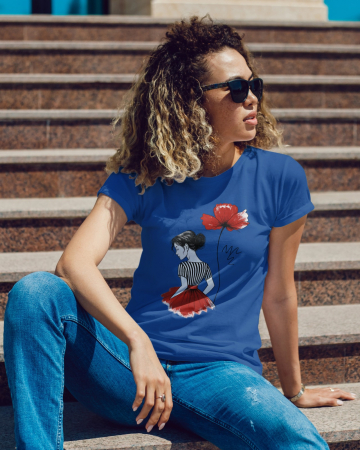 Colectia Flower Power - Tricou personalizat premium 100% bumbac