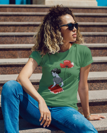 Colectia Flower Power - Tricou personalizat premium 100% bumbac