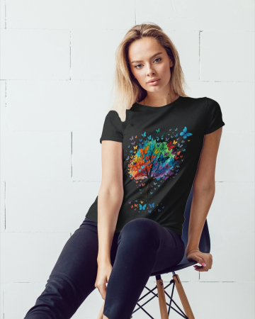 Colectia Flower Power - Tricou personalizat premium 100% bumbac