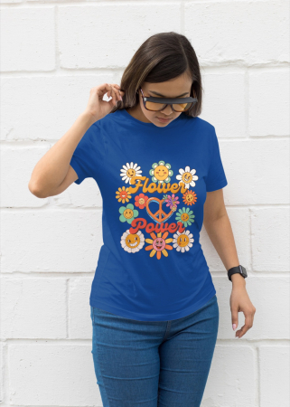 Colectia Flower Power - Tricou personalizat premium 100% bumbac