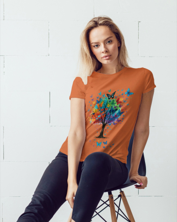Colectia Flower Power - Tricou personalizat premium 100% bumbac