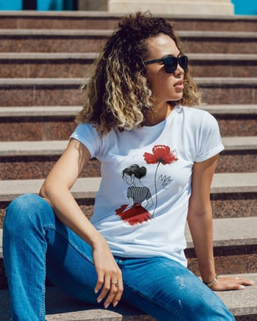 Pentru femei - Tricou personalizat premium 100% bumbac